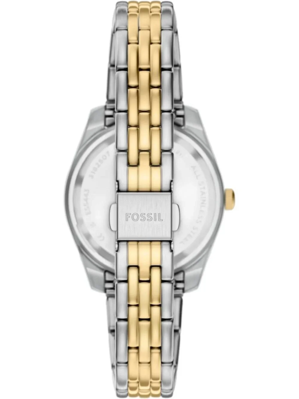 Women's Two Tone/Blue Gold Scarlett Quartz Stainless Steel Bracelet Wrist Watch